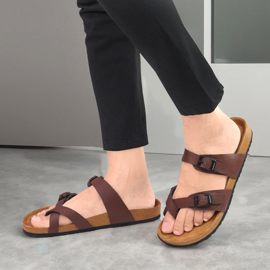 Birks Franca Leather Sandals - Brown